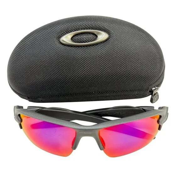 Oakley Flak 2.0 009188-F359 - 59/12/133 - Black Frames Red Prizm Lens - Like New - Picture 1 of 9